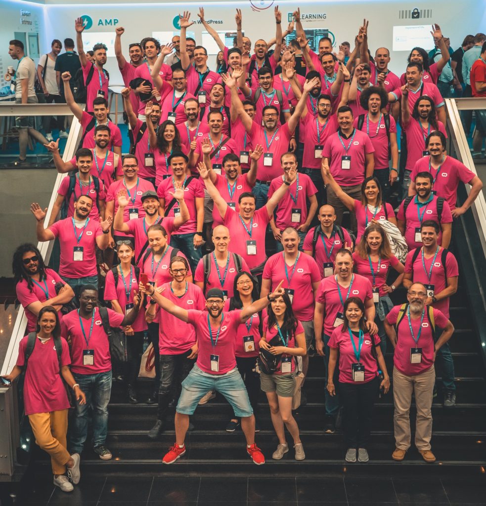 Me at WordCamp EU 2018 with the Codeable squad